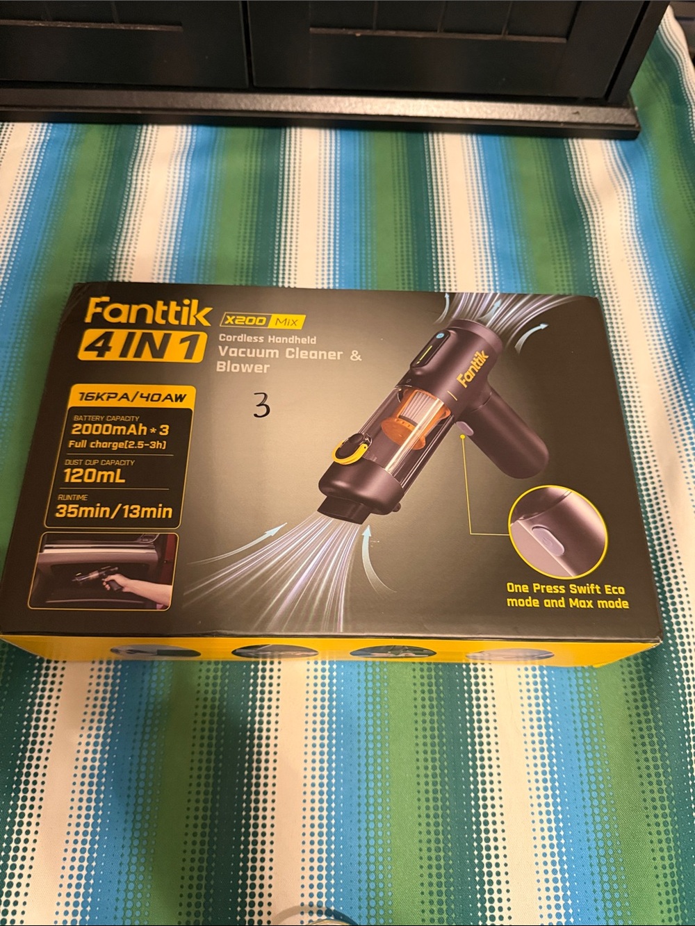 4-in-1 Cordless Handheld Vacuum Cleaner & Blower - Black